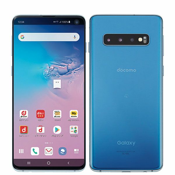 【中古】 SC-03L Galaxy S10 プリズムブルー 本体 SIMフリー sc03lbl7mtm |【トリスマ本店】