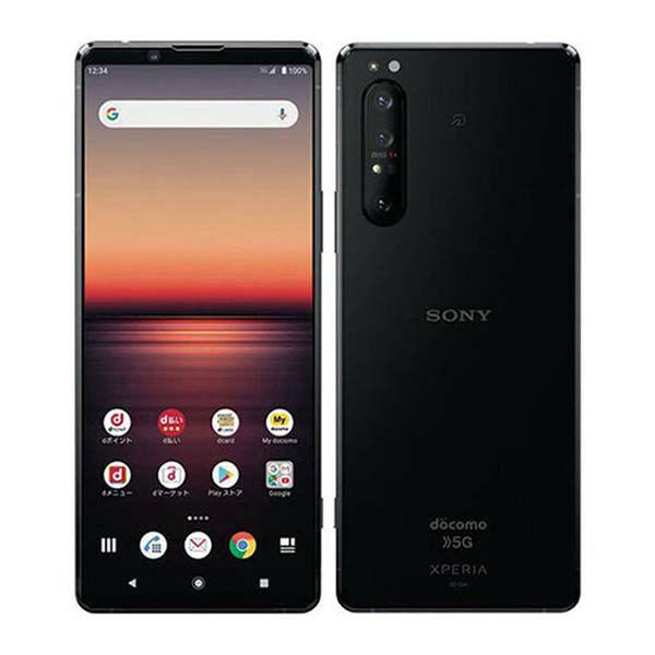 中古】 SO-51A Xperia 1 II ブラック 本体 SIMフリー so51abk6mtm 